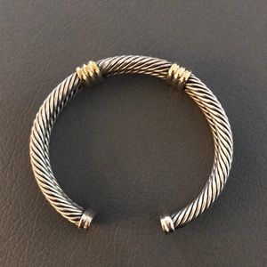 David Yurman sterling + 14k gold bracelet